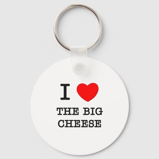I Love The Big Cheese Key Ring (Front)