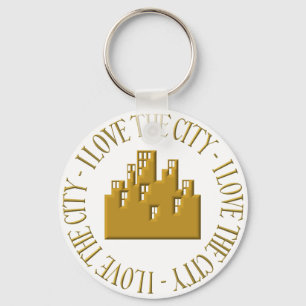 I love the city key ring