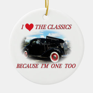 I Love The Classics 2 Ceramic Tree Decoration