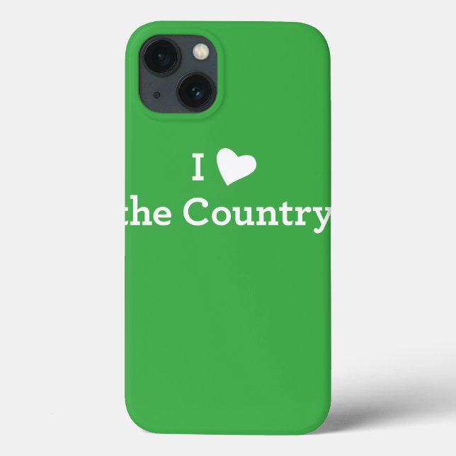 I Love the Country Case-Mate iPhone Case (Back)
