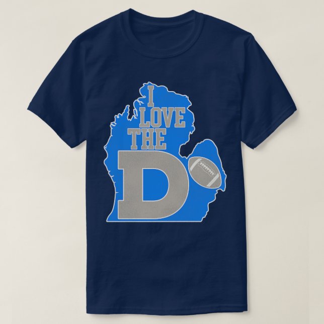 I Love the D Lions T-Shirt (Design Front)