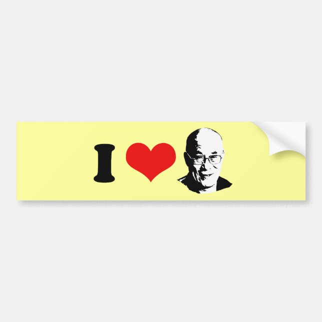 I Love the Dalai Lama Bumper sticker (Front)