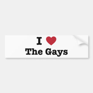 I Love The Gays Shirt Bumper Sticker