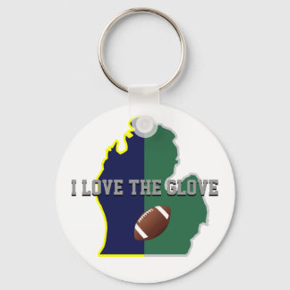 I Love The Glove Key Ring