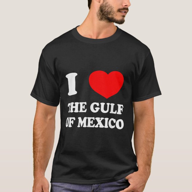 I Love The Gulf Of Mexico Usa Funny 2025 Dank Meme T-Shirt (Front)