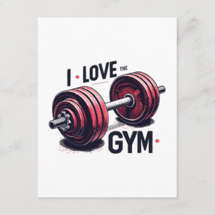 I love the gym enclosure card
