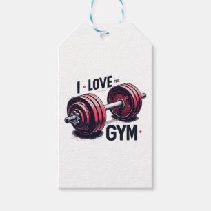 I love the gym gift tags