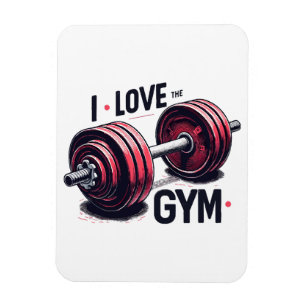 I love the gym magnet