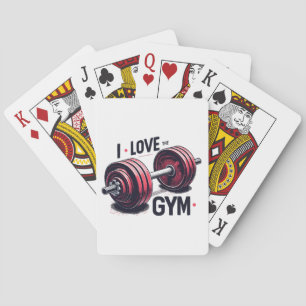 I love the gym playing cards