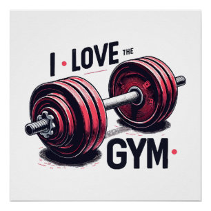 I love the gym poster