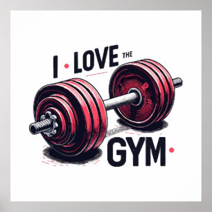 I love the gym poster