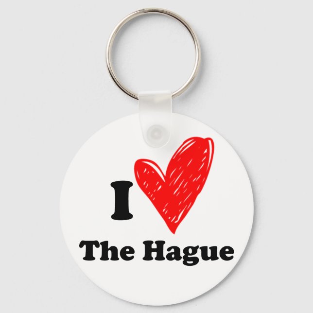 I love The Hague Key Ring (Front)