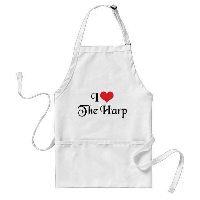 I Love The Harp Standard Apron (Front)