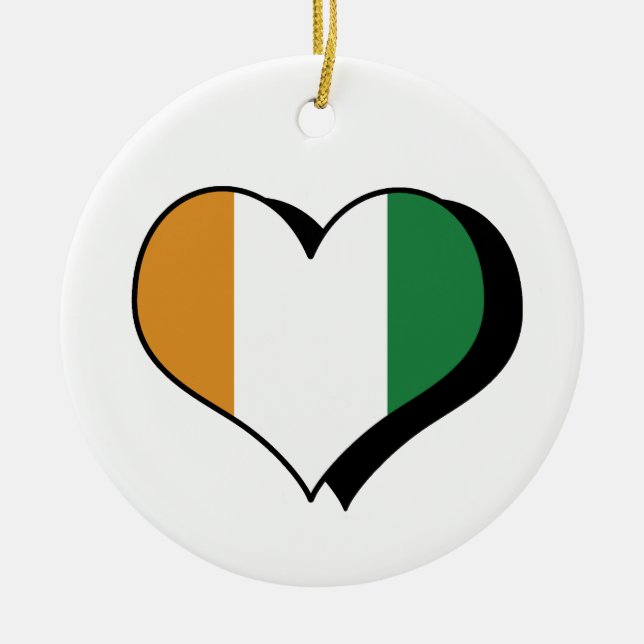 I Love The Ivory Coast Ornament (Front)