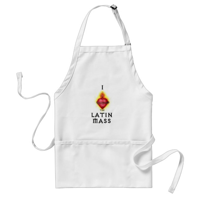 I LOVE the Latin Mass Sacred Heart of Jesus Standard Apron (Front)