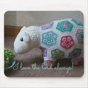 I love the lord always Lamby  Mouse Mat