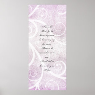 I love the Lord, wall poster