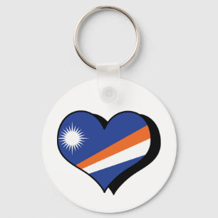 I Love The Marshall Islands Keychain