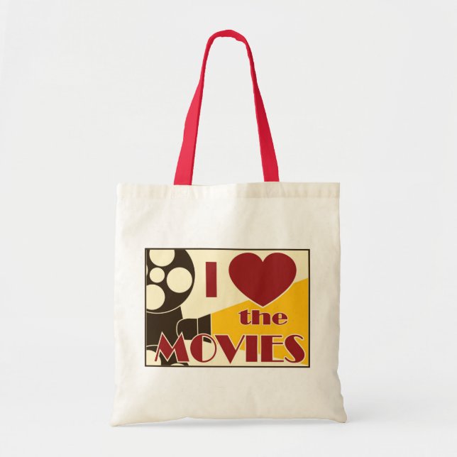 I Love the Movies Tote Bag (Front)