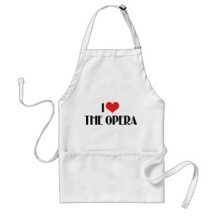 I Love The Opera Standard Apron