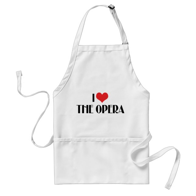 I Love The Opera Standard Apron (Front)