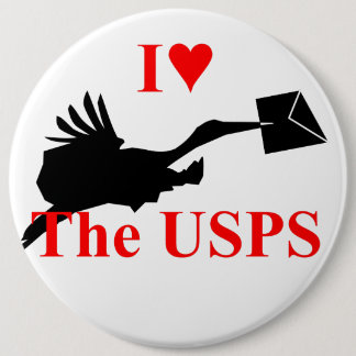 I Love the Post Office  Button