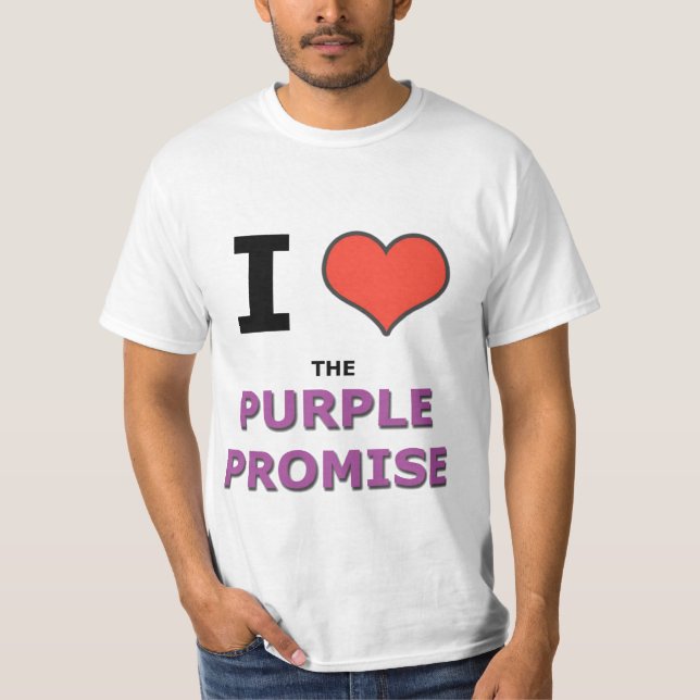 I love the purple promise T-Shirt (Front)