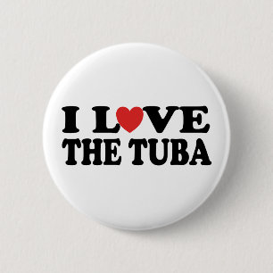 I Love The Tuba 6 Cm Round Badge