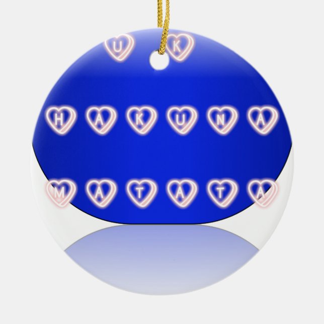 I love The United Kingdom Ceramic Tree Decoration (Front)