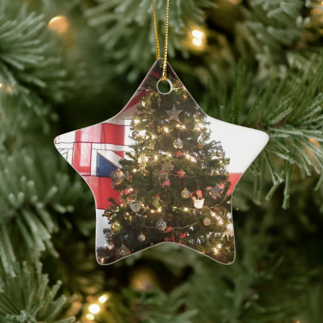 I Love The United Kingdom Holiday Special Event   Ceramic Tree Decoration (Tree)