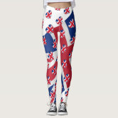 Union Jack British England UK Flag Leggings