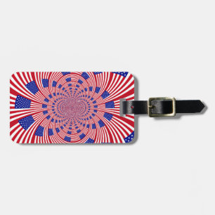 I Love The United States Luggage Tag