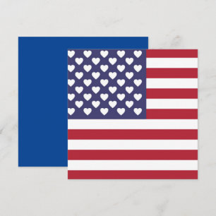 I LOVE THE UNITED STATES OF AMERICA INVITATION
