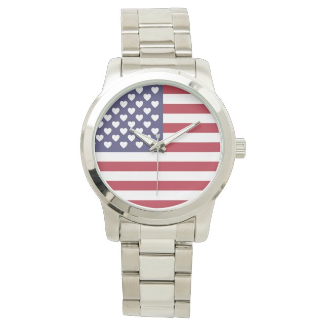 I LOVE THE UNITED STATES OF AMERICA WATCH (Front)