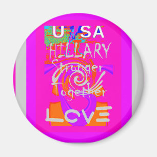 I Love The United States: Stronger Together Magnet
