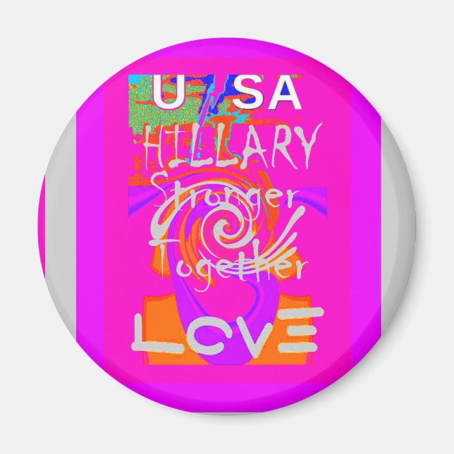 I Love The United States: Stronger Together Magnet (Front)