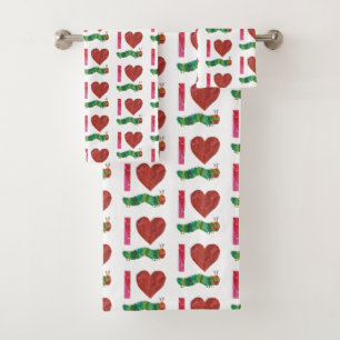 I Love The Very Hungry Caterpillar Bath Towel Set