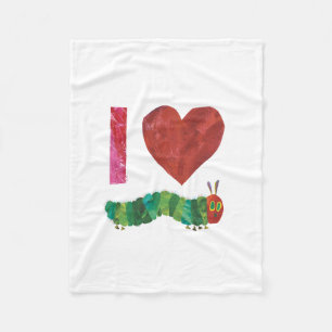 I Love The Very Hungry Caterpillar Fleece Blanket