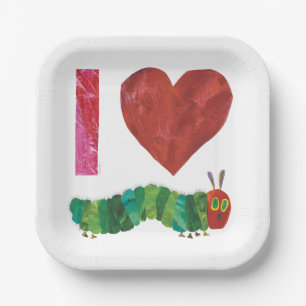 I Love The Very Hungry Caterpillar Paper Plate