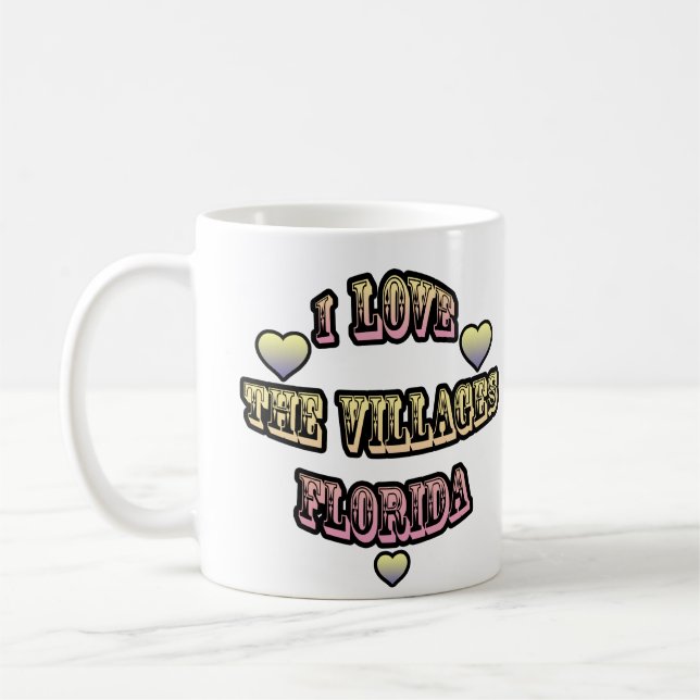 I Love The Villages Florida Coffee Mug (Left)