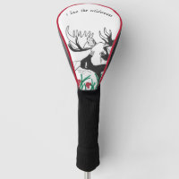 I Love the Wilderness Rustic Wildflowers Moose