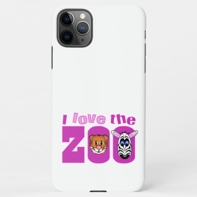 I Love the Zoo iPhone Case (Back)