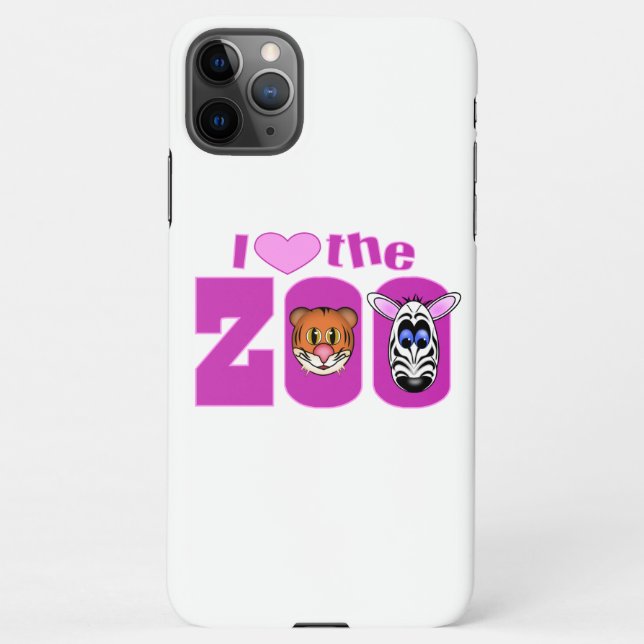 I Love the Zoo iPhone Case (Back)
