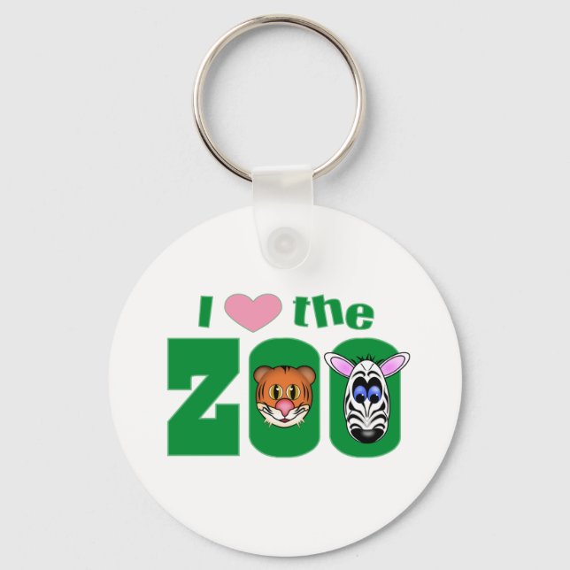 I Love the ZOO Key Ring (Front)