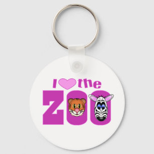 I Love the Zoo Key Ring