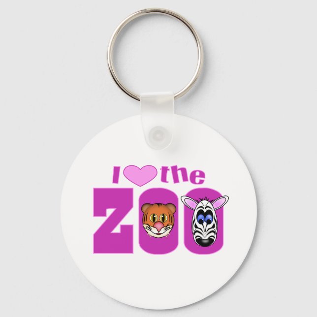 I Love the Zoo Key Ring (Front)