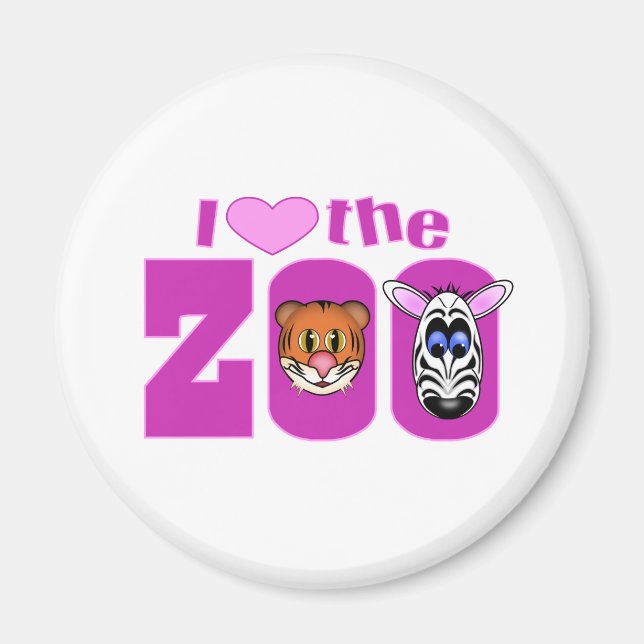 I Love the Zoo Magnet (Front)