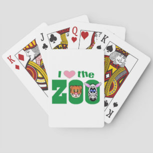 I Love the ZOO Playing Cards