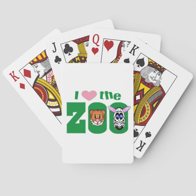 I Love the ZOO Playing Cards (Back)
