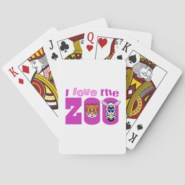 I Love the Zoo Playing Cards (Back)